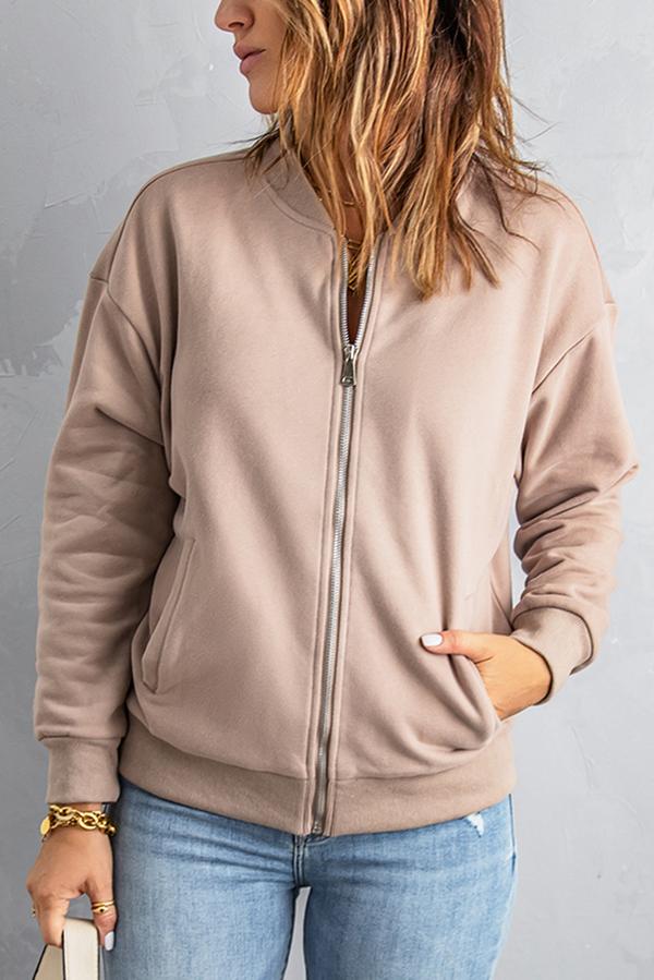 Zip-up Jacket with Pocket