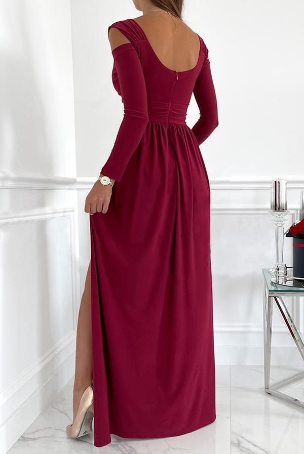 Split Sleeve Elegant Maxi Dress