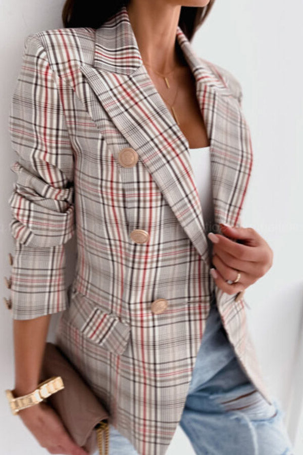 Plaid Suit Jacket