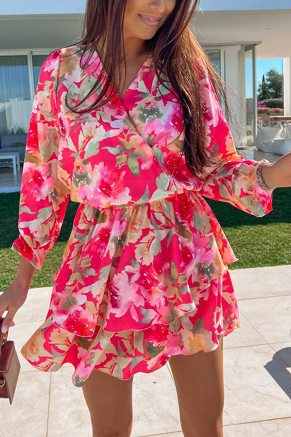 New Fashion Printed Long Sleeve Dress