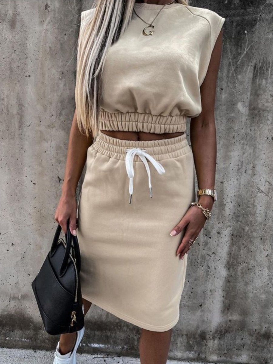 Enjoy Today Sporty Style Dress Suit