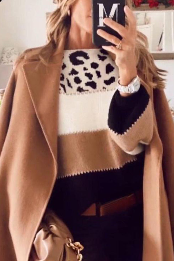 Spirit Animal Colorblock Sweater