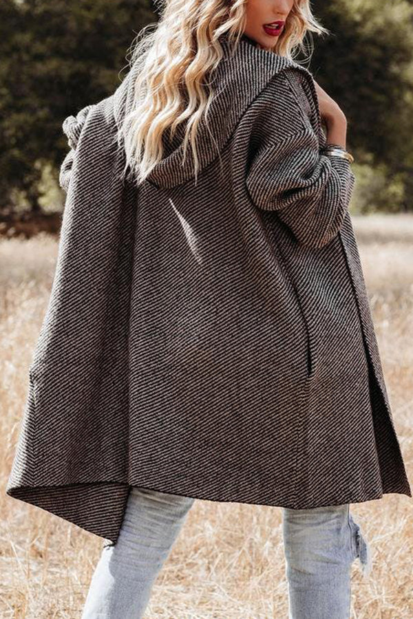 MYRES POCKETED HOODED KNIT CARDIGAN
