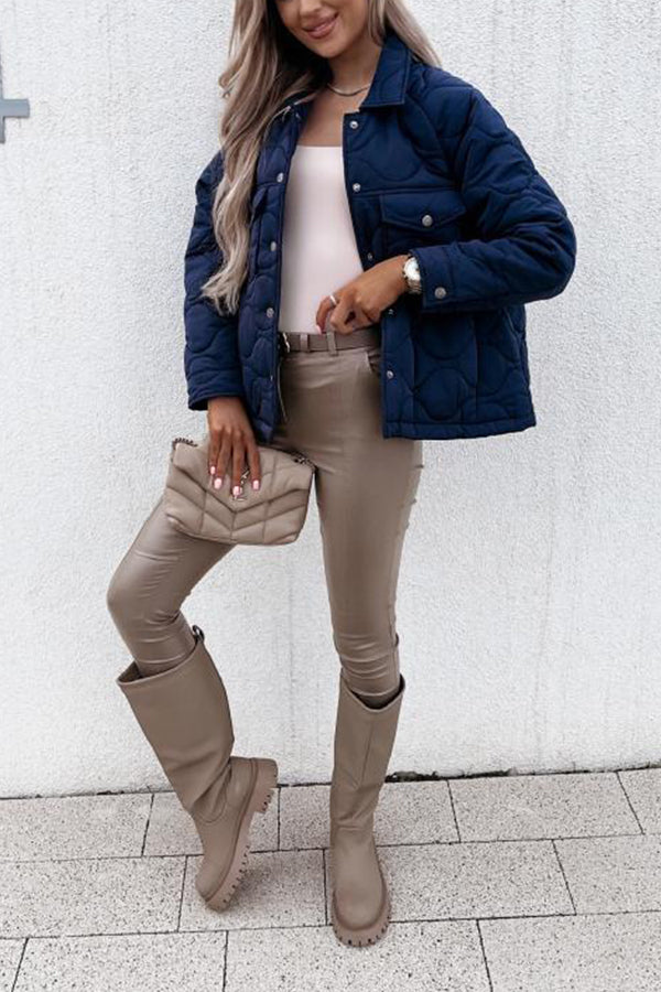 Quilted Cotton Plaid Jacket