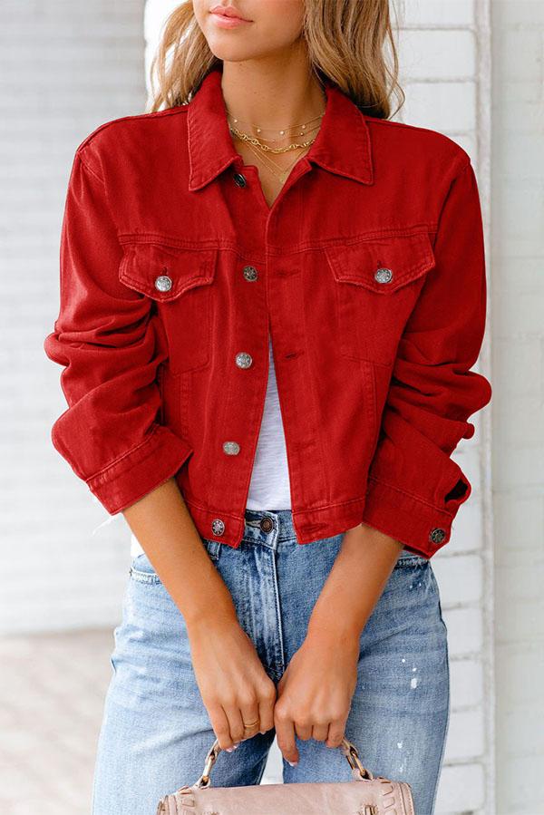 Plain Denim Jacket