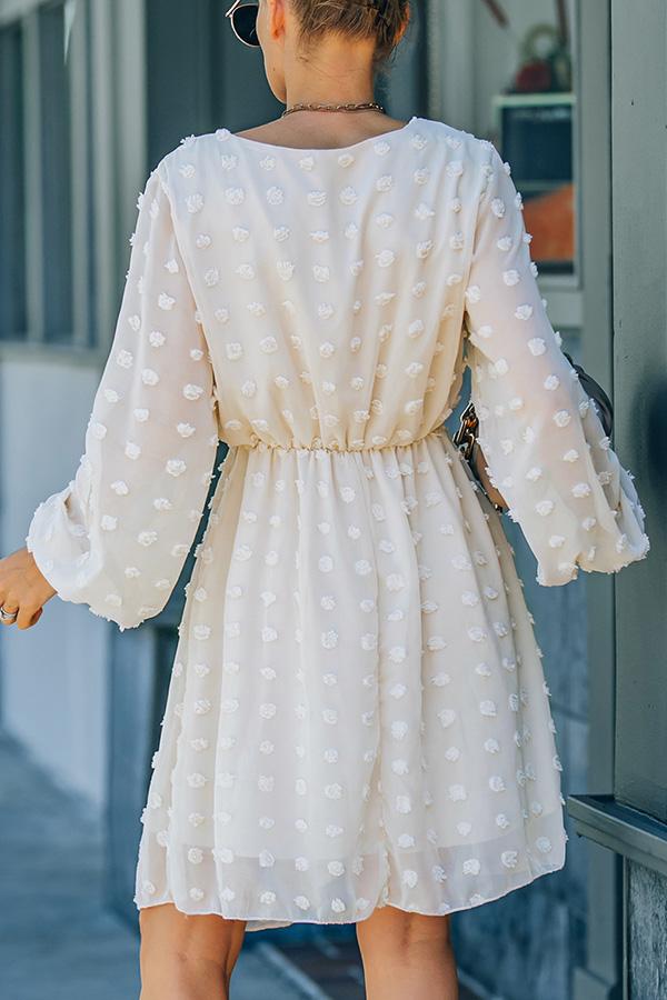 Hope You Dance Gathered Polka Dot Dress
