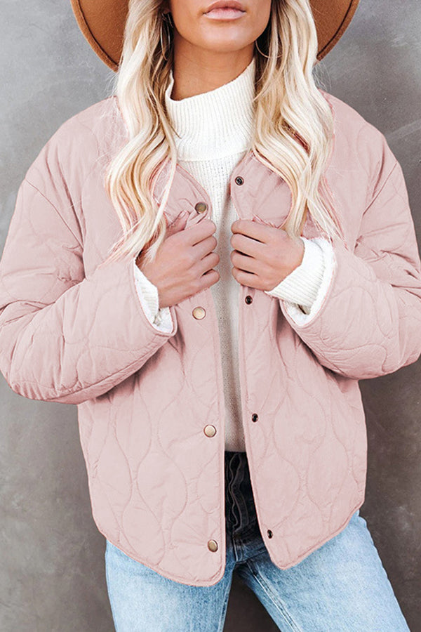 Solid Casual Warm Jacket