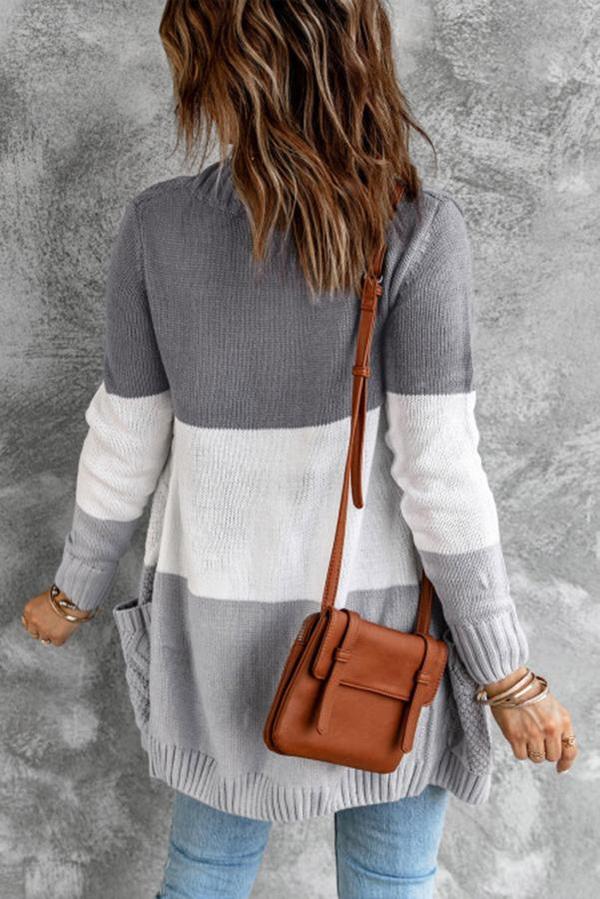 Pocket and Buttons Closure Cardigan