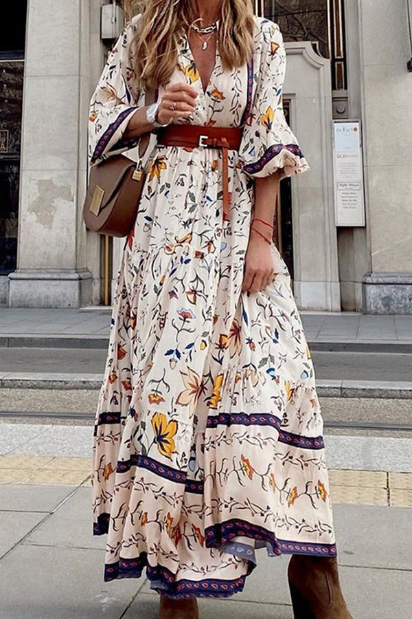 Fashion Print Bohemia Maxi dress