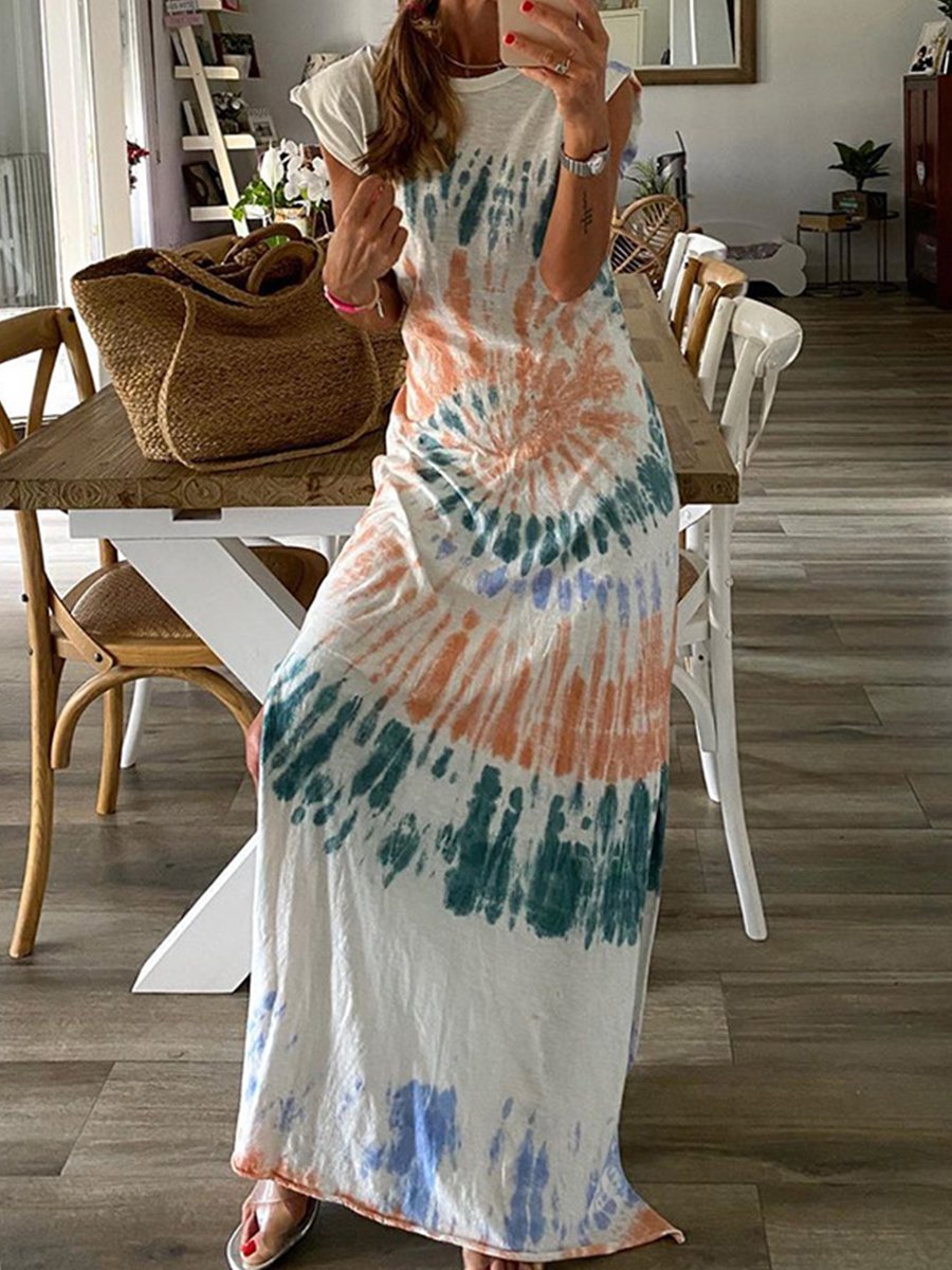 Future Plans Tie Dye Maxi Dress