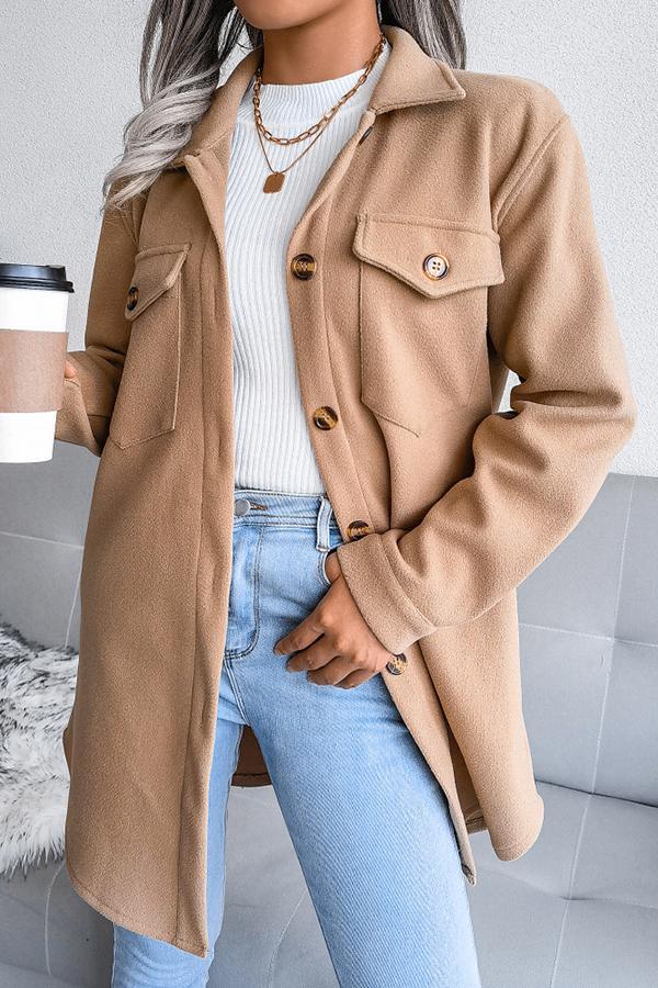 Pocketed Belted Coat
