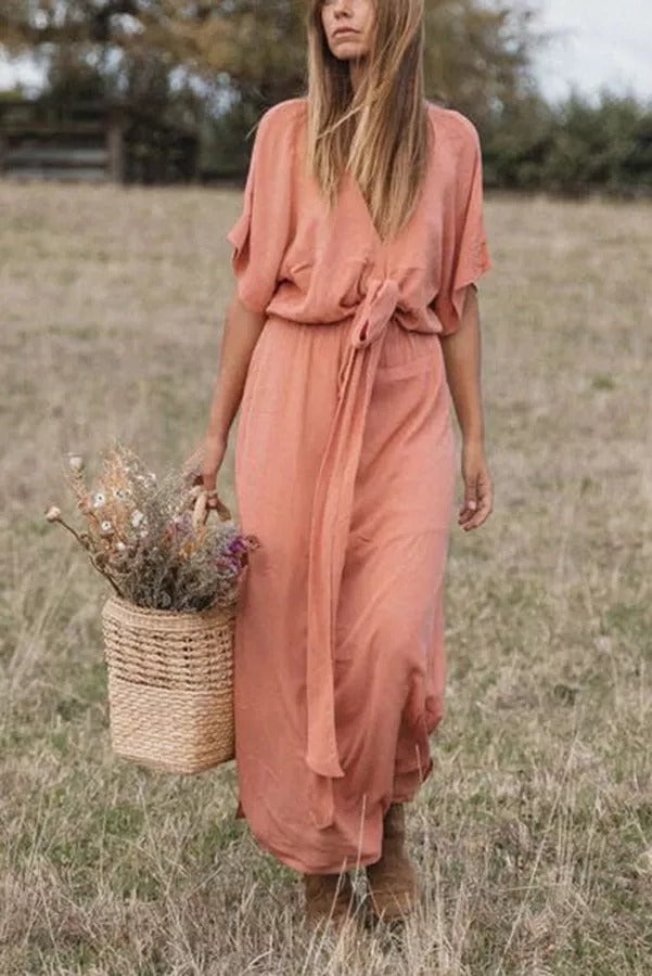The Melody Dolman Sleeves Maxi Dress