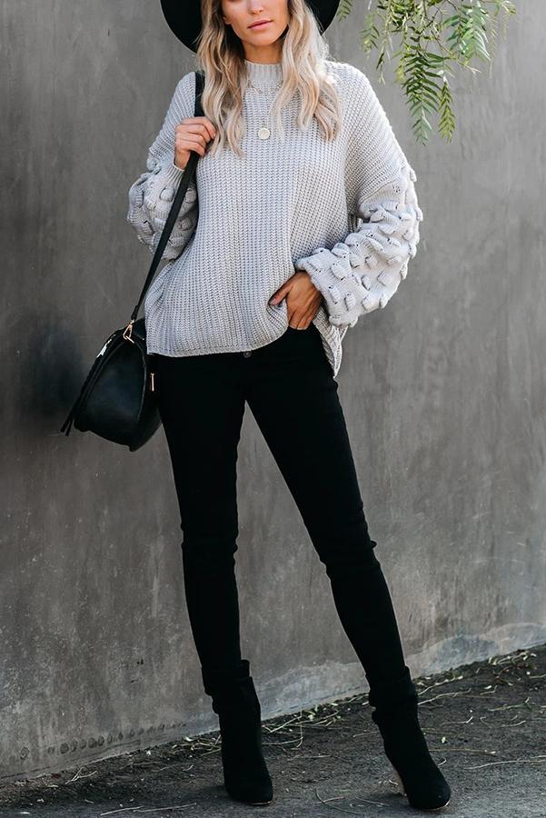 Balloon Sleeve Sweater
