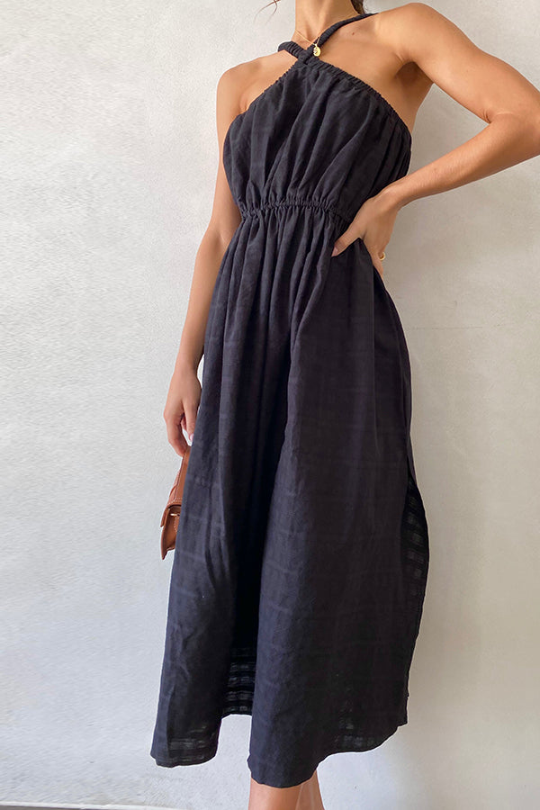 Fashion Waist and Backless Dress
