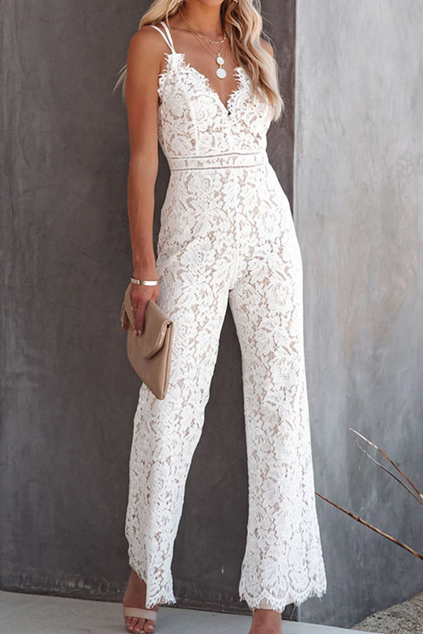 Glimpse of Glam Lace Jumpsuit
