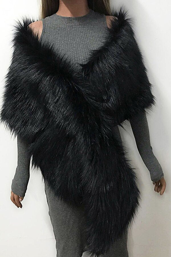 Eco-friendly Fur Soft Shawl