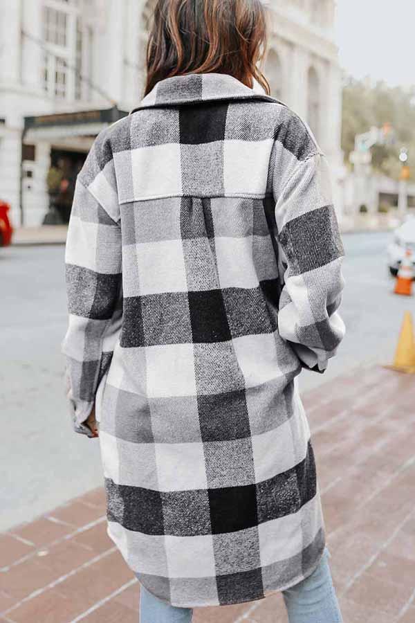 Plaid Shacket Jacket
