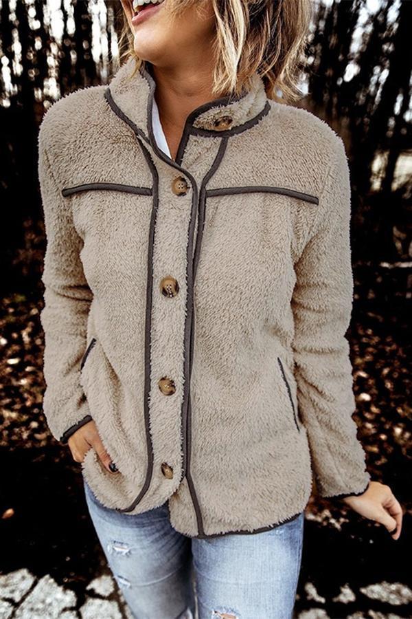 Paneled Long Sleeve Coat
