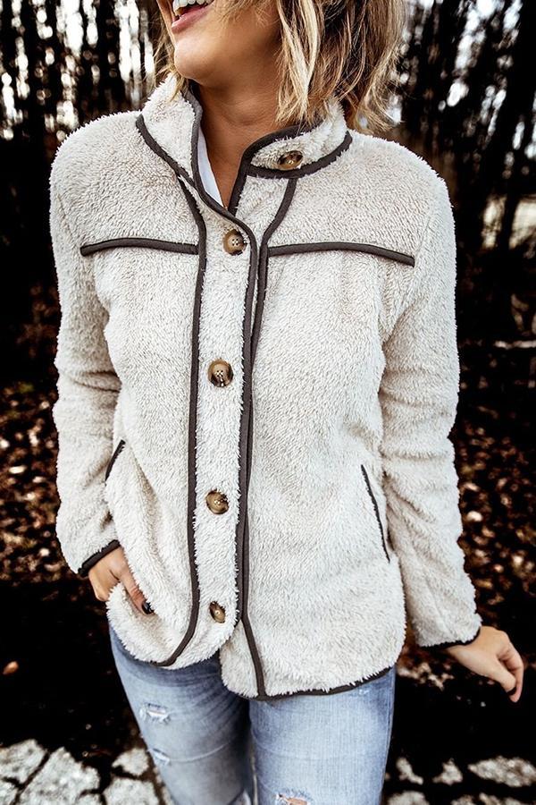 Paneled Long Sleeve Coat