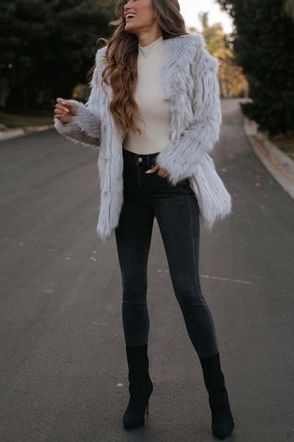 Faux Fur Coat