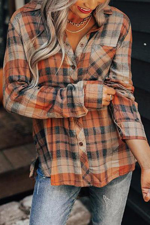 Checked Pocket Print Shirt