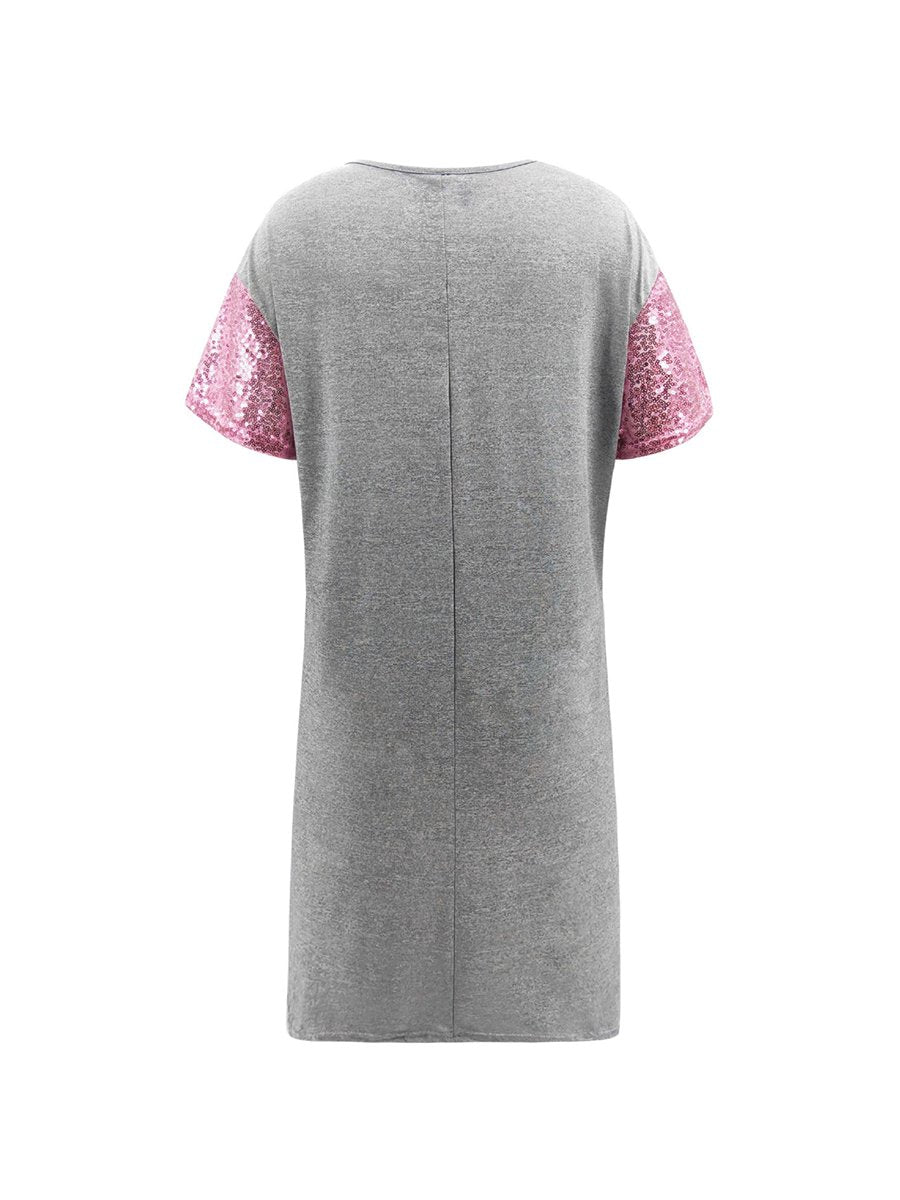 Vanguard On Trend Bright Patchwork Short Sleeve Dress