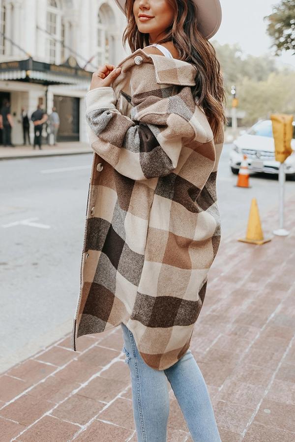 Plaid Shacket Jacket