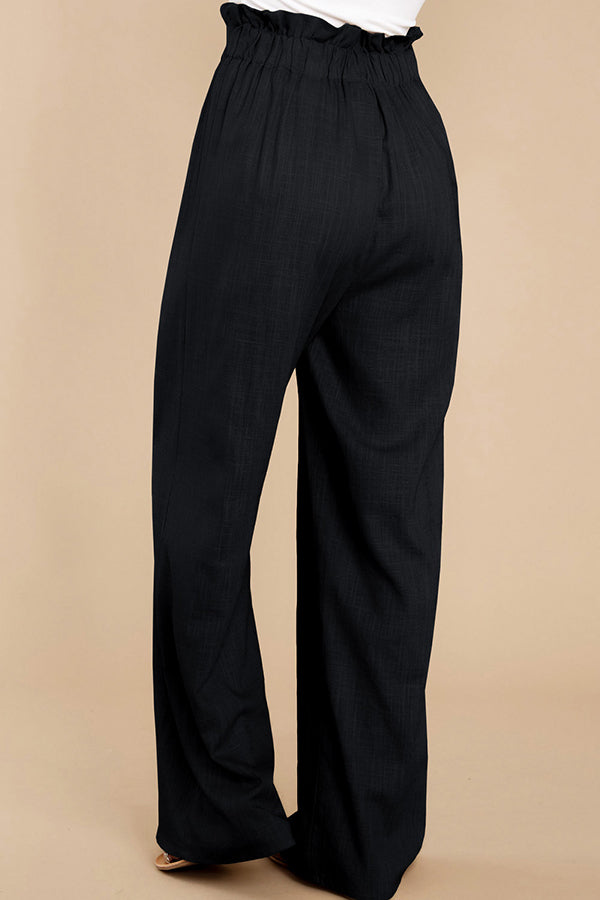 Women's Loose Cotton Linen Casual Trousers