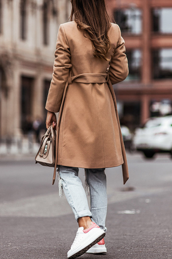 Long-sleeved Blazer Double-breasted Woolen Jacket