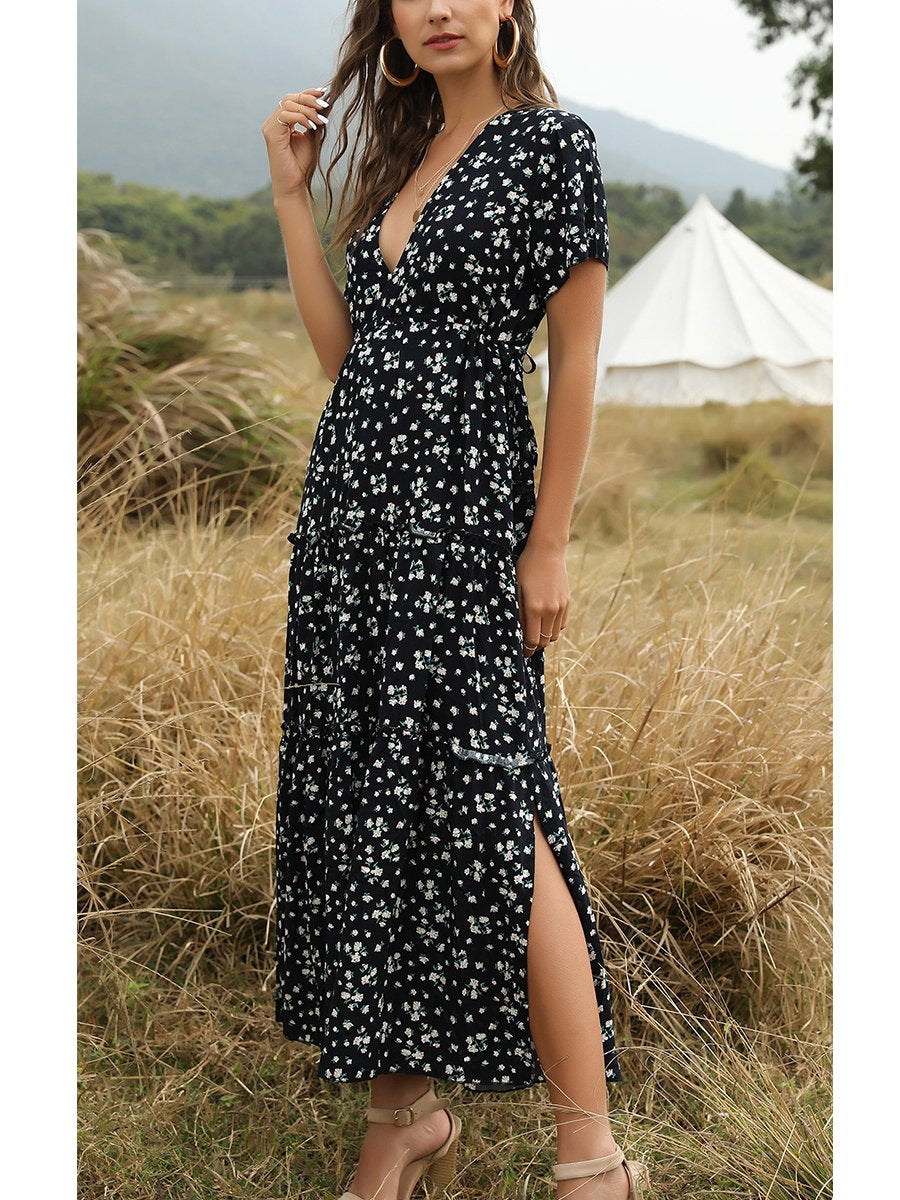 Bohemia Dress With Lotus Edge