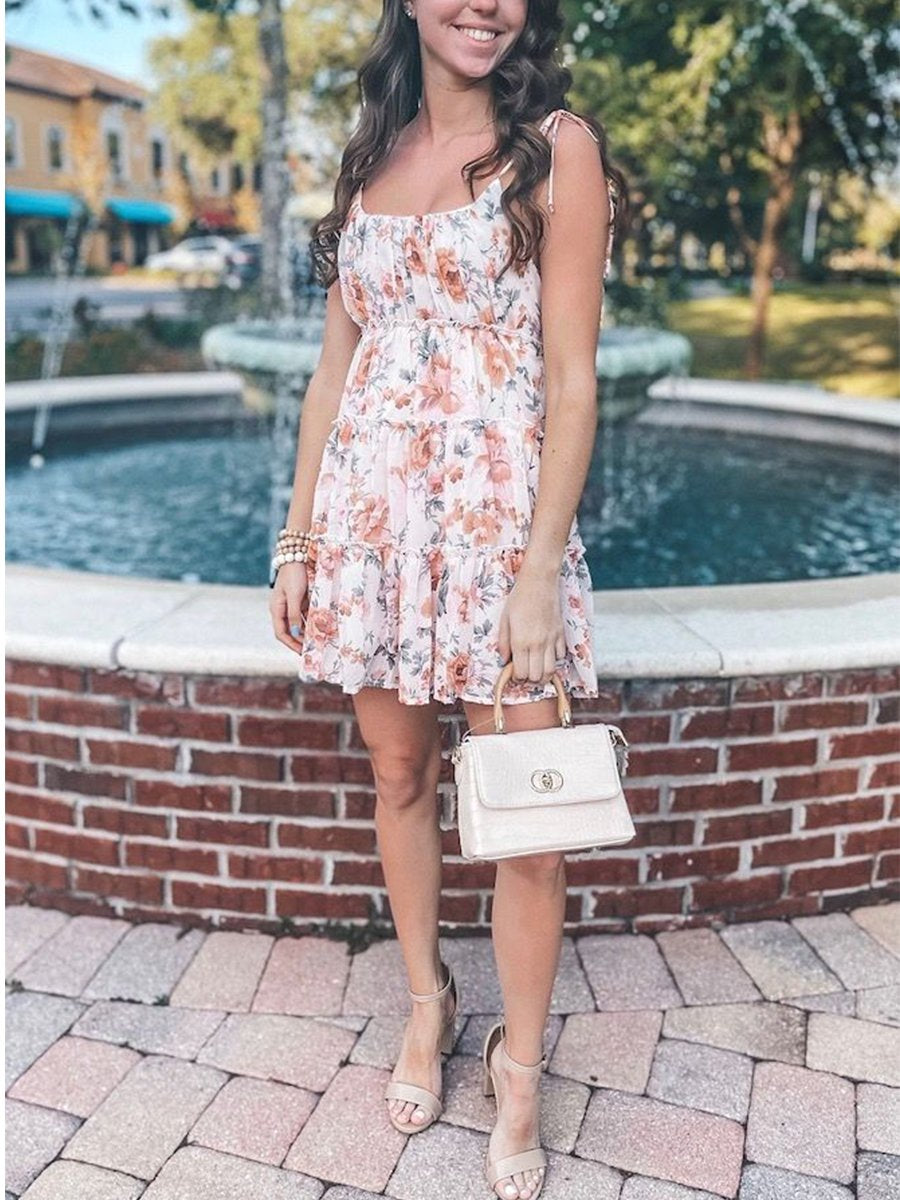 Suspender Chiffon Bohemian Beach Skirt