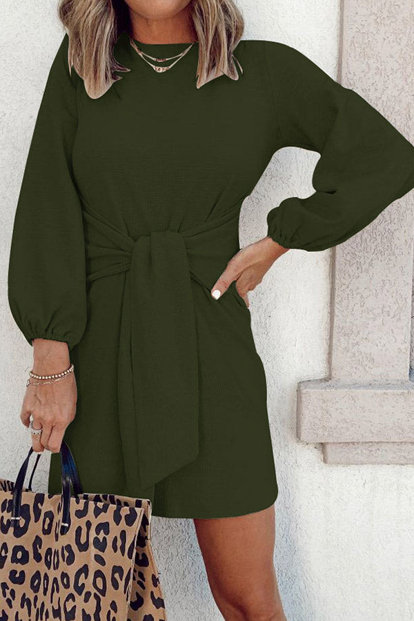 Tie Front Causal Dress