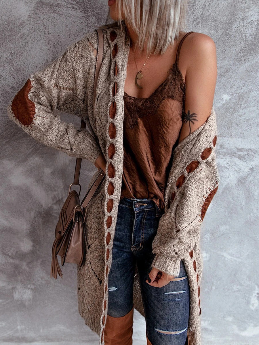 Hooded Knitted Cardigan
