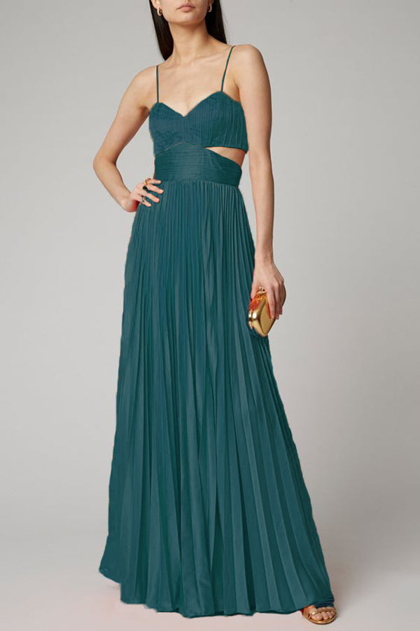 Women's Solid Color Sexy Deep V Neck Sling Dress