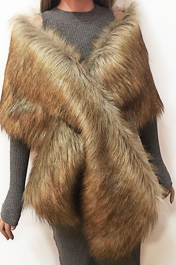 Eco-friendly Fur Soft Shawl