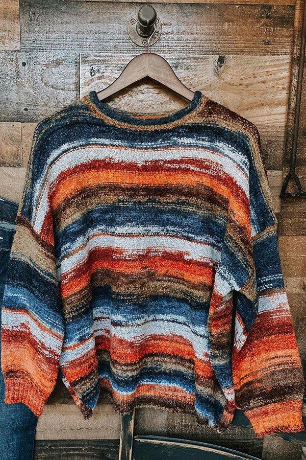Colorful Western Sunset Sweater