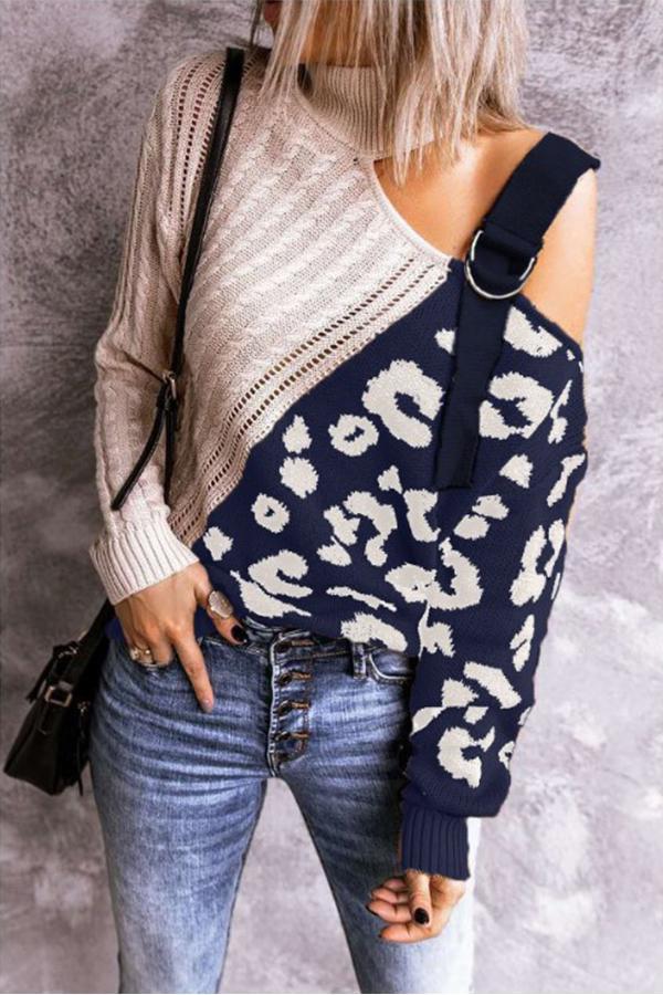 Casual Wear Mandarin Collar Sweater
