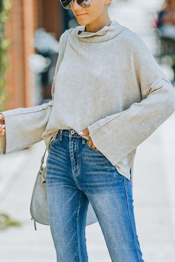 Bell Seleeve Relaxed Sweatshirt