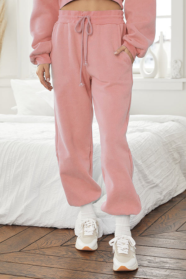 COTTON BLEND POCKETED JOGGERS