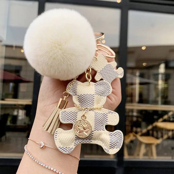 Chic Teddy Keychain