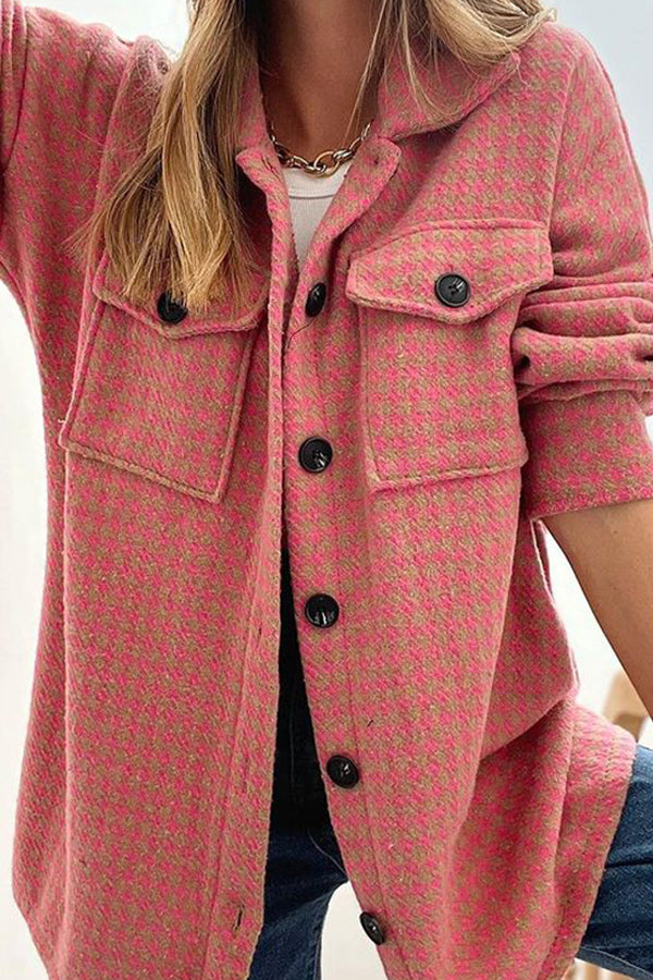 Fashion Geometric Loose Street Long-sleeved Jacket
