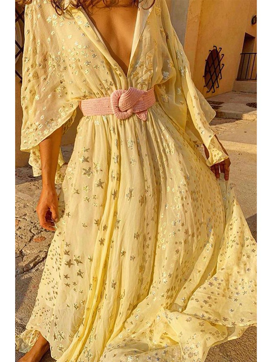 Romantic Star Big Swing Dress