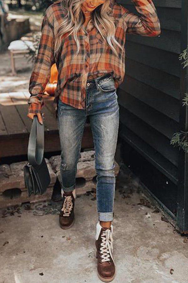 Checked Pocket Print Shirt