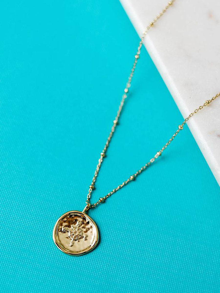 GORJANA - COMPASS COIN NECKLACE