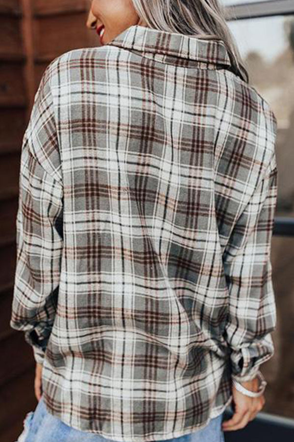 Checked Pocket Print Shirt