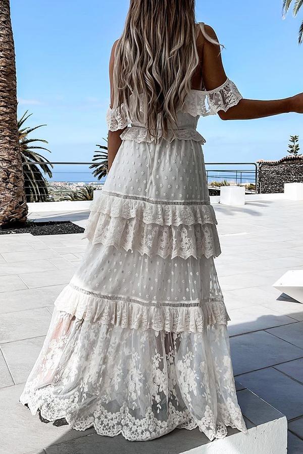 Casual Flower Leopard Print Stitching Dress