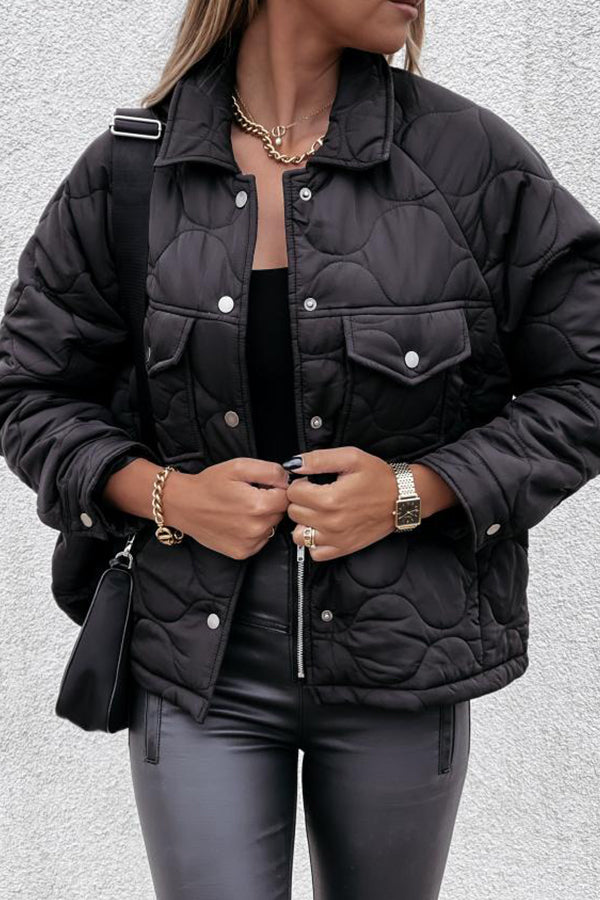 Quilted Cotton Plaid Jacket