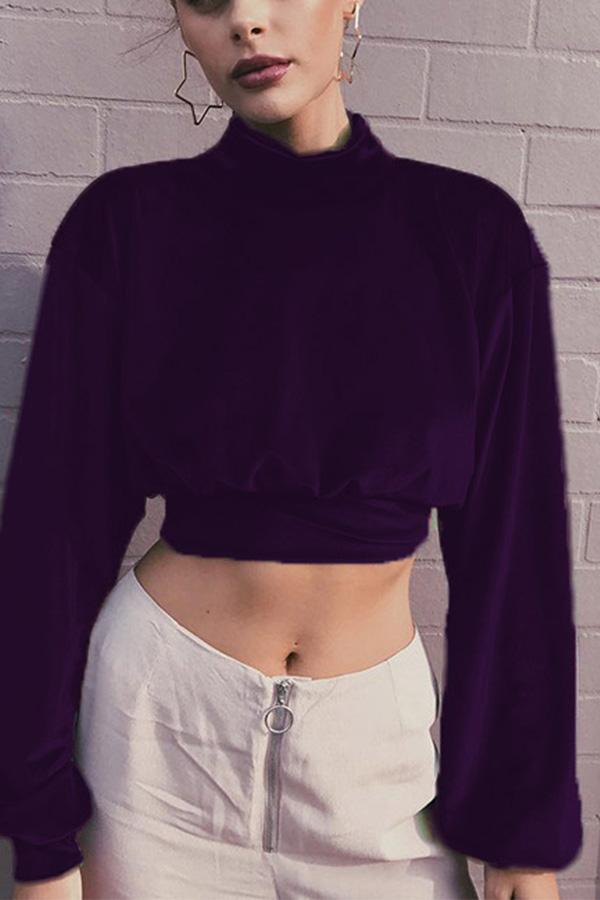 Velvet Short Cropped Thin Top