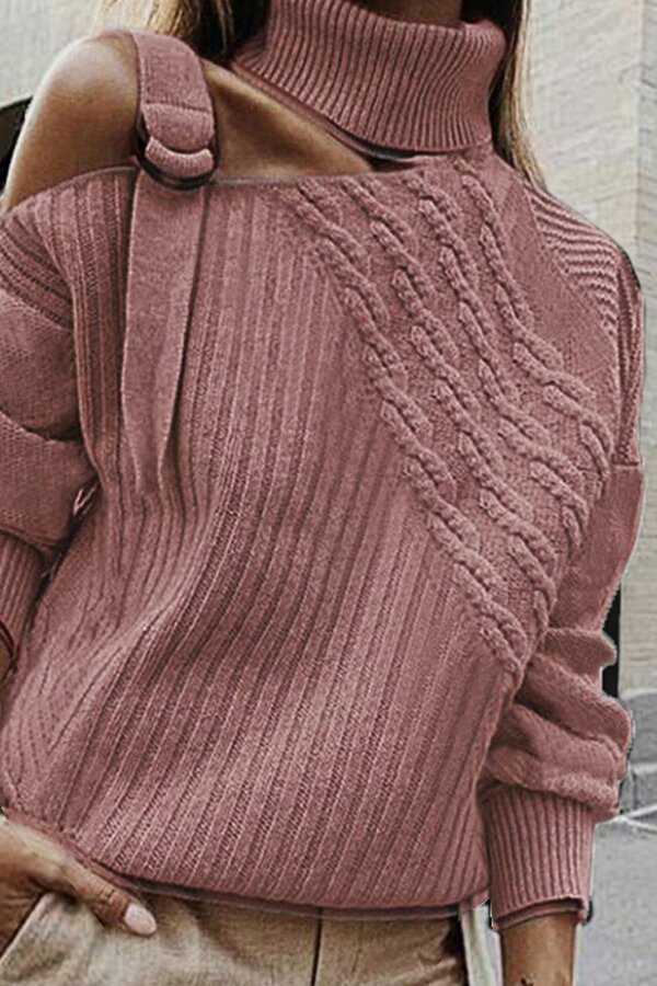 Knitting High Collar Sweater