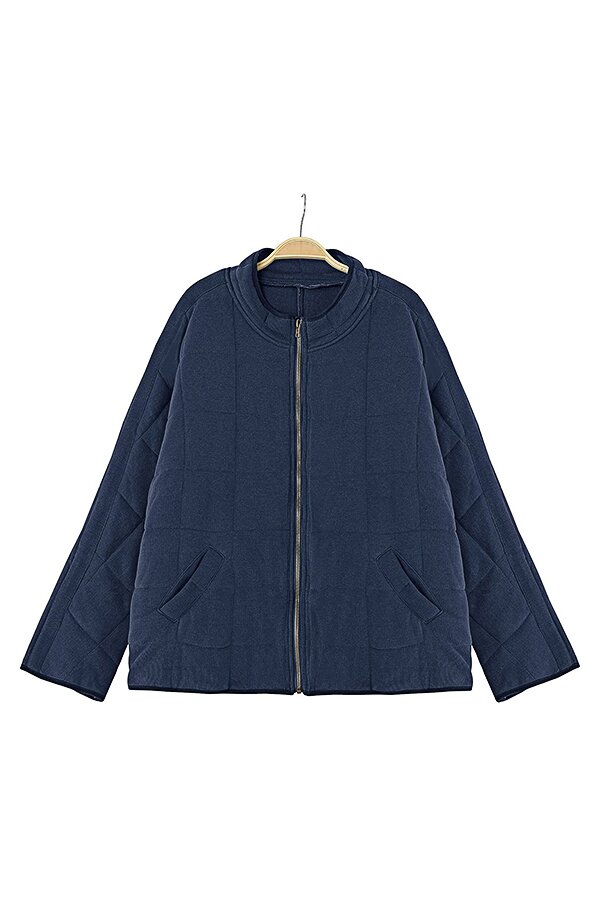 Solid Color Zipper Jacket